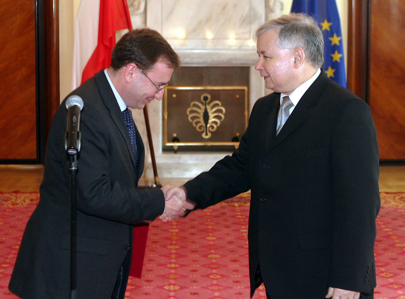 Jarosław Kaczyński powołuje Mariusza Kamińskiego na szefa CBA (2006 r.)