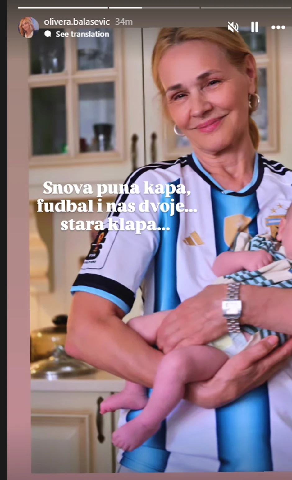 Olivera Balašević sa unukom