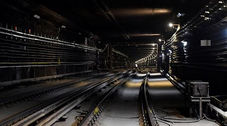A Népliget és Ecseri út metróállomások közötti alagútszakasz az M3-as metró felújítás alatt álló déli szakaszán 2020. május 13-án. / Fotó: MTI/Máthé Zoltán