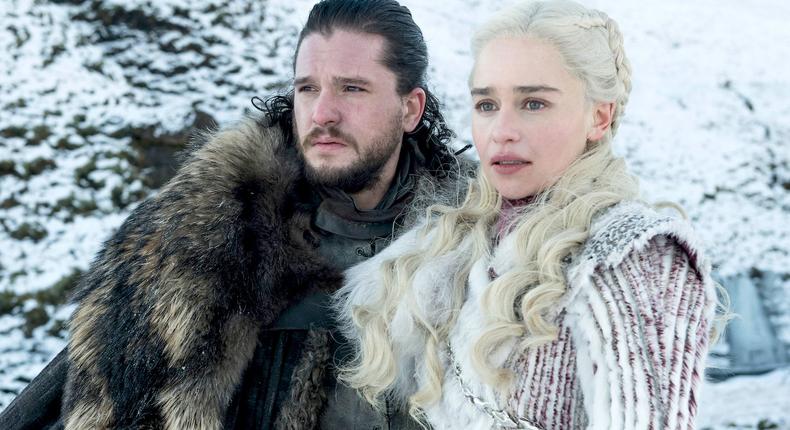 Jon Snow Daenerys Targaryen Game of Thrones season 8 HBO Kit Harington Emilia Clarke Helen Sloan