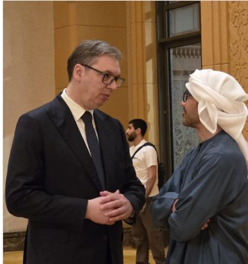 Aleksandar Vučić  i šeik Bin Zajed