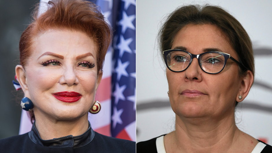 Georgette Mosbacher i Beata Mazurek