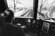 Marie-Lyne Lombart, Conductor Operating In Vitry, France In October, 2004 -