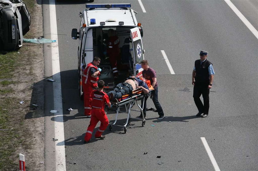 wypadek, autostrada a4, katowice