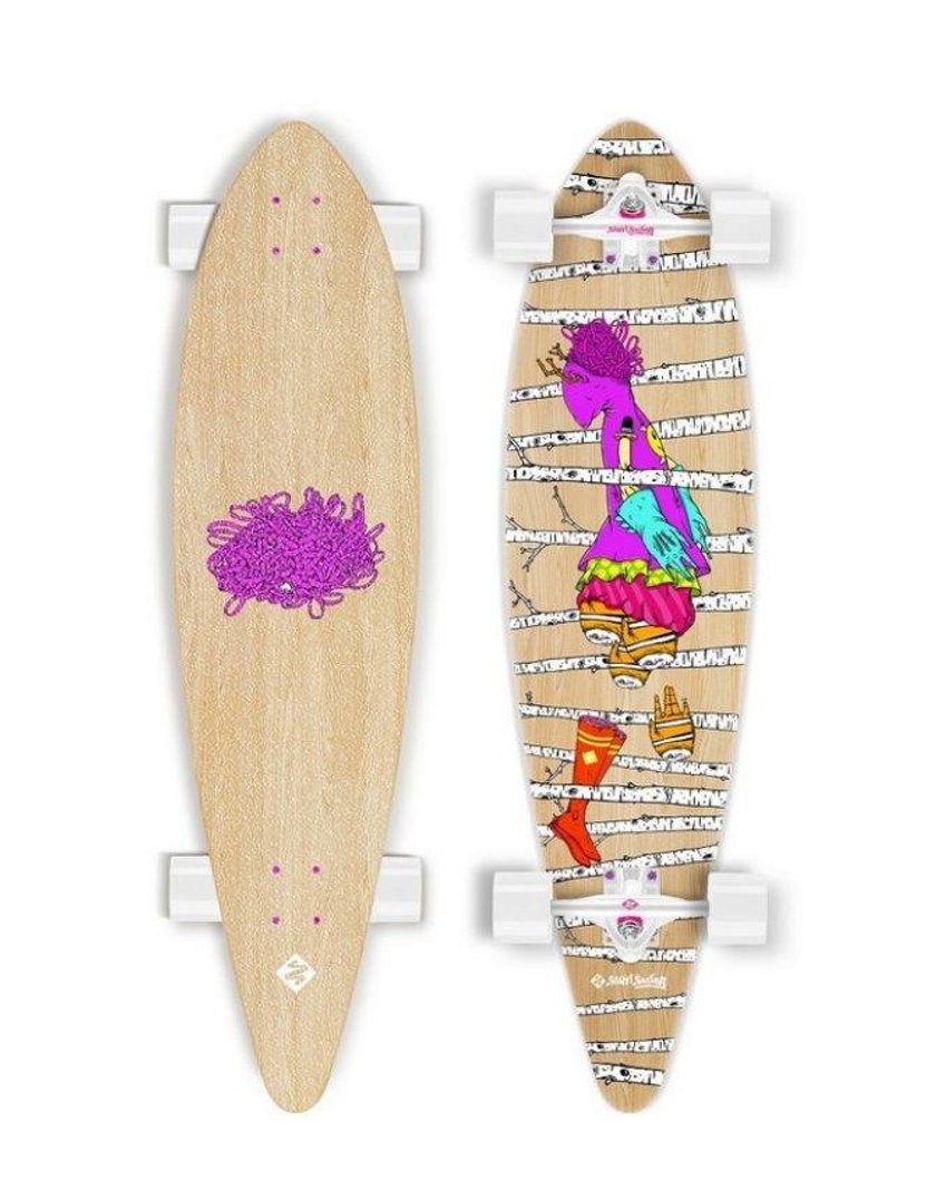 LONGBOARD STREET SURFING PINTAIL WOODS 40"