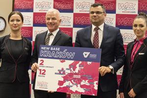 Nowa baza Wizz Air w Krakowie i nowe trasy