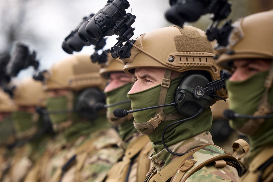 Ukrajinske snage sa opremom za noćni vid krajem aprila u Kijevu