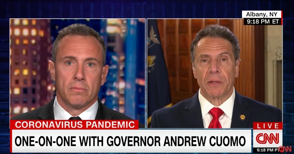 Kris i Endru Kuomo u emisiji