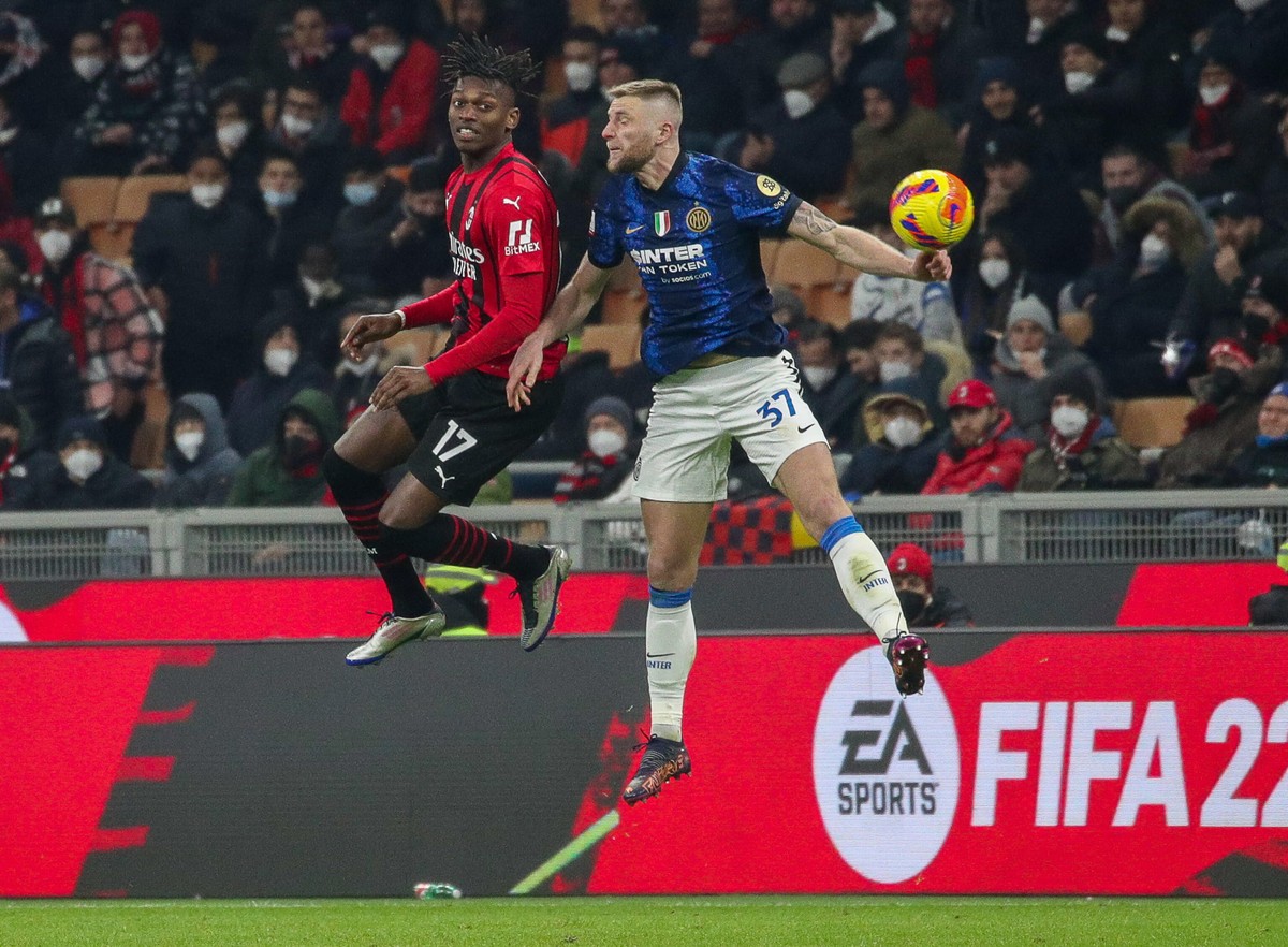 Rafael Leao i Milan Skriniar