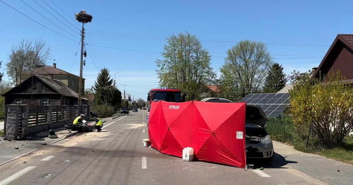 Motocyklista zginął na drodze pod Białą Podlaską. Tragedia w Tucznie