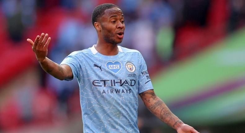 Manchester City forward Raheem Sterling Creator: CARL RECINE