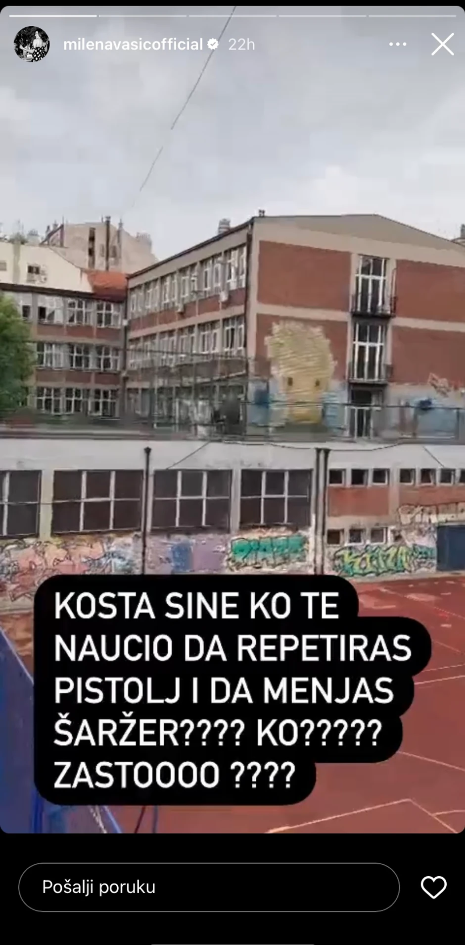 Milena Vasić o velikoj tragediji