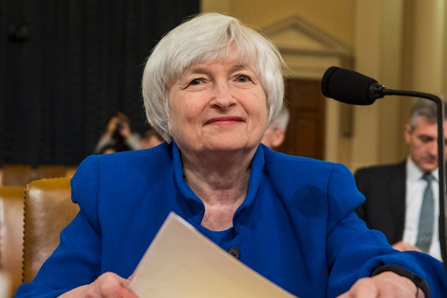 Jenet Yellen została nowym sekretarzem skarbu USA. Poparło ją 84 senatorów, 15 było przeciw