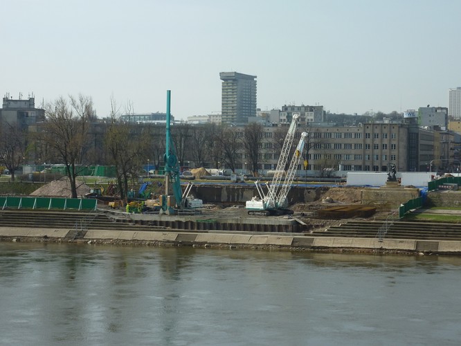 Budowa II linii metra w Warszawie. Stacja Powiśle (3). 26.10.2012 Fot. Materiały prasowe