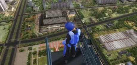 Screen z gry "BASE Jumping"