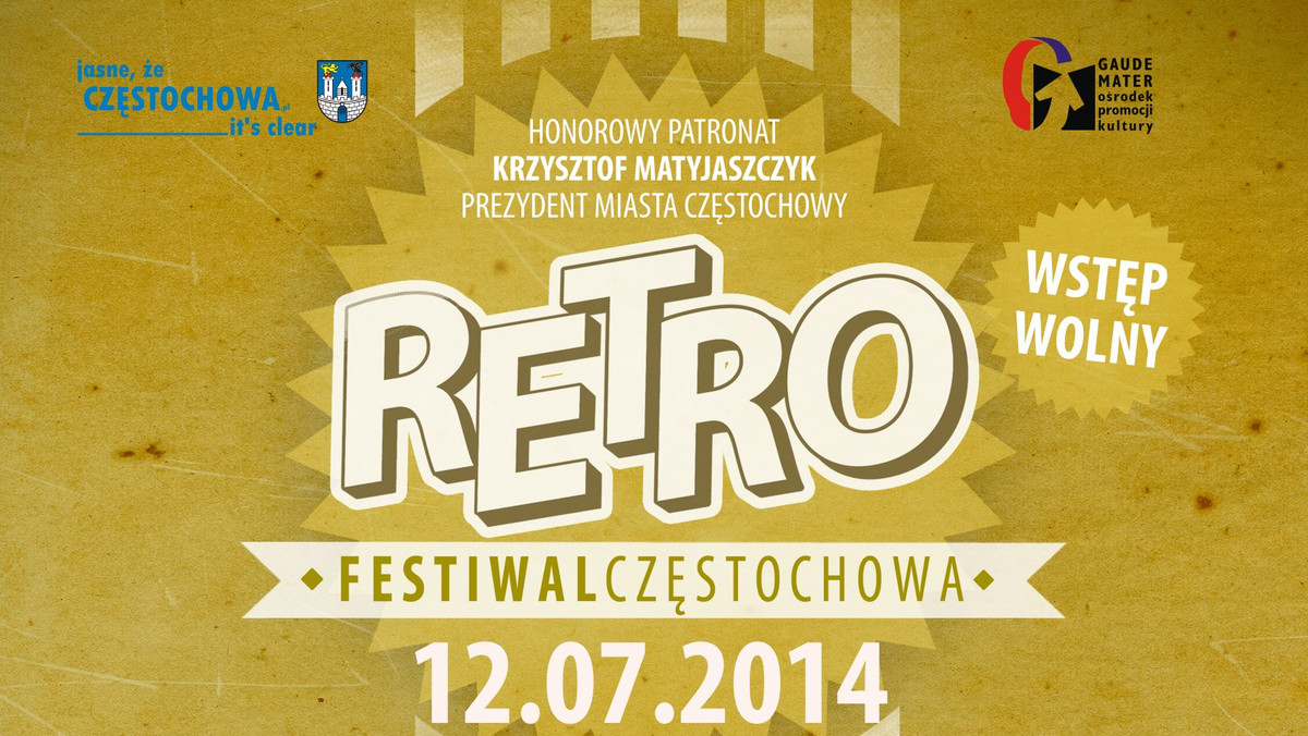 Pierwsza edycja festiwalu Retro Częstochowa odbędzie się 12 lipca na pl. Biegańskiego.