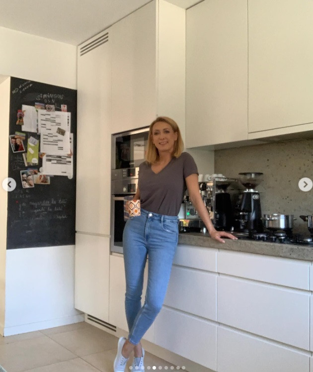 Anna Kalczynska in cucina