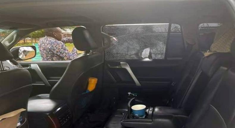 Makueni Senator Mutula Kilonzo Junior’s car windows were smashed during the June 2, 2022 Masimba protests