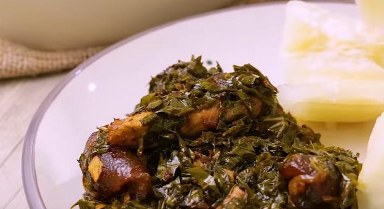 Cassava leaves stew