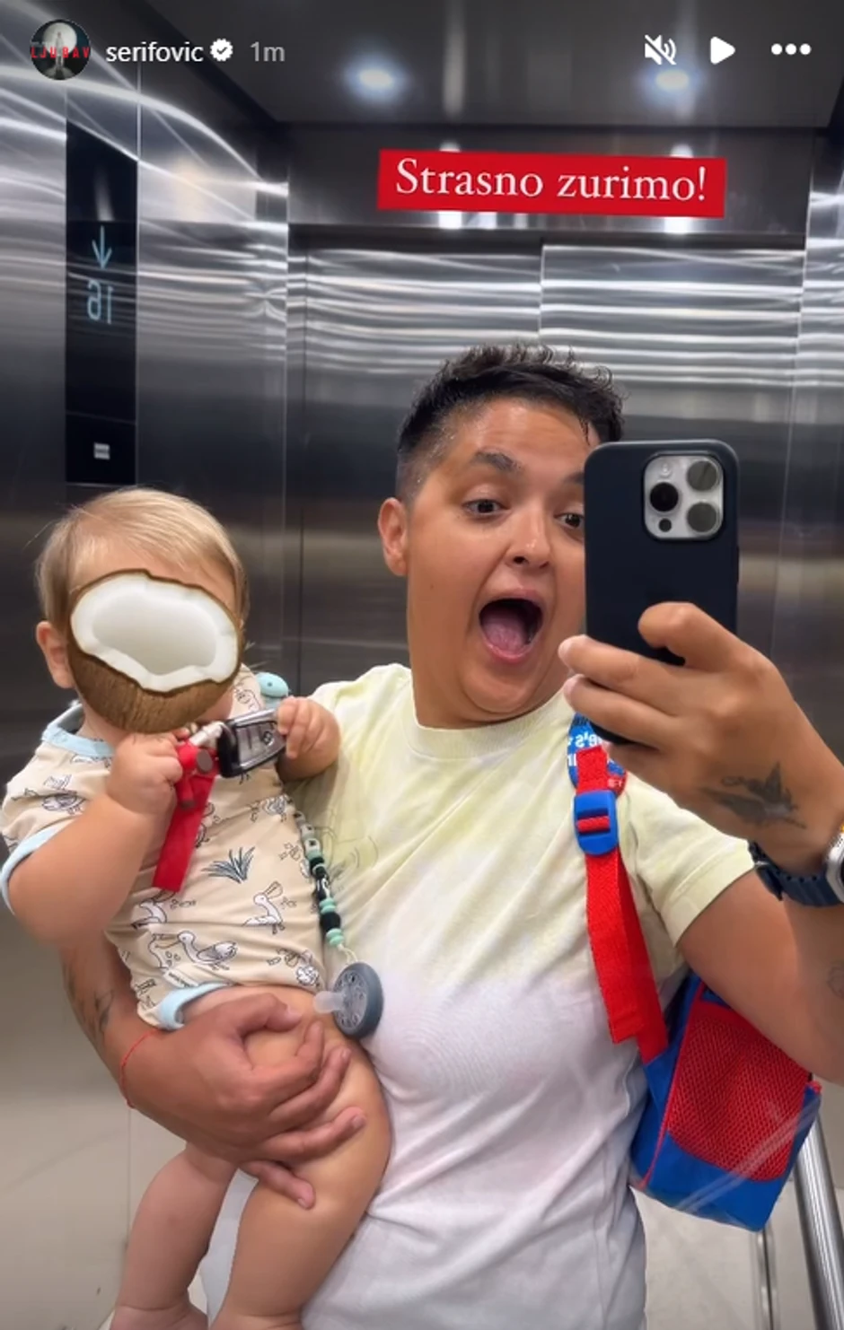 Marija Šerifović sa sinom
