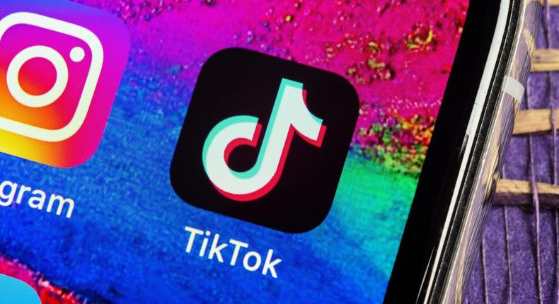 TikTok logo iphone app