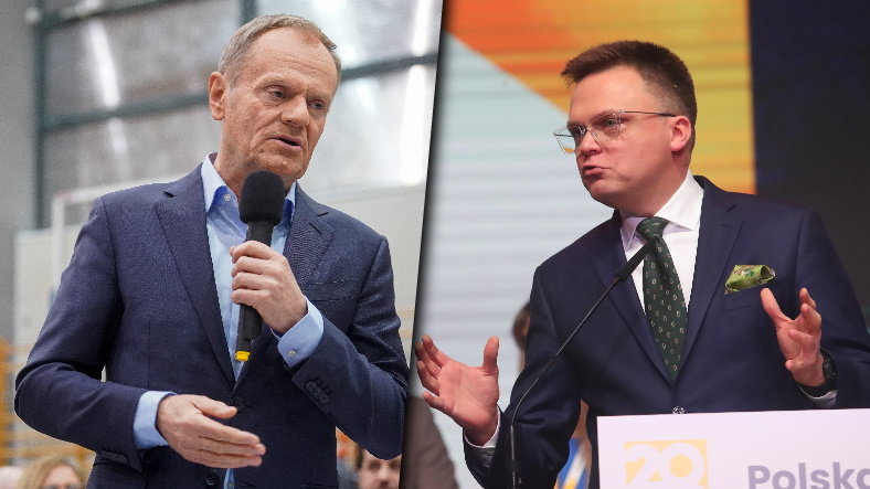 Donald Tusk i Szymon Hołownia