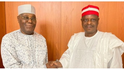 Former Vice President, Atiku Abubakar and NNPP presidential candidate, Rabiu Kwankwaso. [X/@KwankwasoRM]
