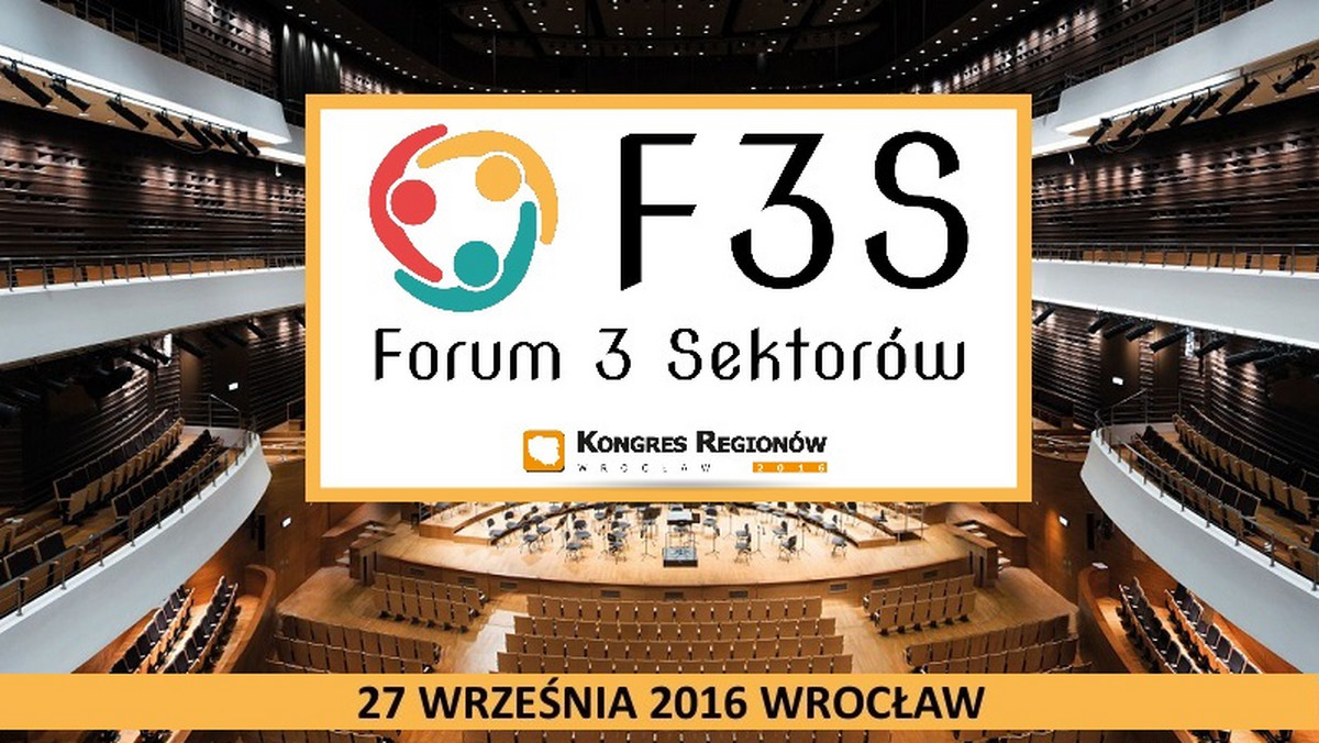 We wtorek 27 września zainauguruje swą działalność Forum Trzech Sektorów, platforma powołana do tego, bo dawać odpowiedzi na kluczowe pytania. Na naszych oczach kruszy się wspólnota europejska i niestety pogłębia się kryzys zaufania: człowieka do władzy, człowieka do organizacji, wreszcie człowieka do człowieka. Co robić skoro dla wszystkich trzech sektorów właśnie zaufanie ludzi jest warunkiem stabilnej pozycji? To kluczowe wyzwanie pierwszej edycji, która odbędzie się w Narodowym Forum we Wrocławiu, towarzyszy VII Kongresowi Regionów.