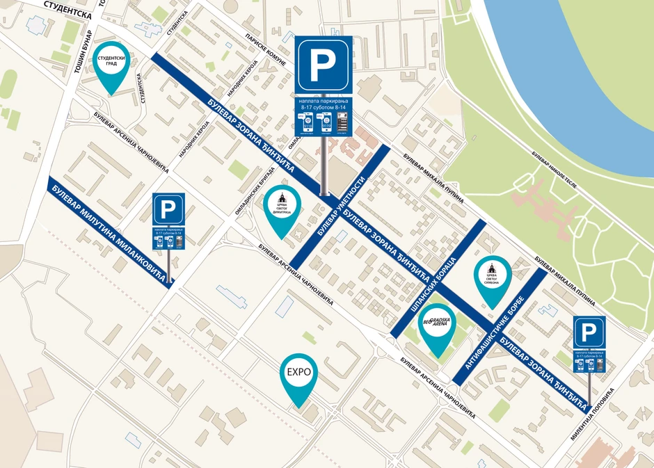 Plava zona Novi Beograd