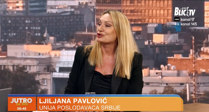 Ljiljana Pavlović, Unija poslodavaca Srbije
