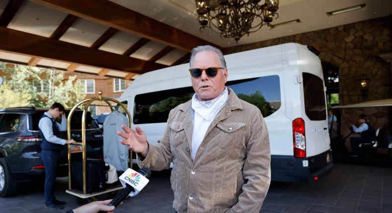 Warner Bros. Discovery CEO David Zaslav holds court at the 2024 Sun Valley Conference.Kevork Djansezian/Getty Images