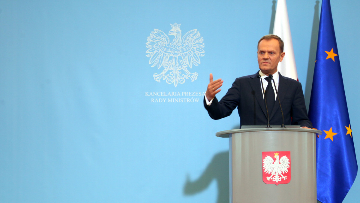 Premier Donald Tusk zdecydowanie popiera zakaz zasłaniania twarzy w czasie zgromadzeń. Nie wyklucza w tym celu noweli konstytucji. Zastrzega, by do zmian w prawie podchodzić bez histerii. Chwali policję za postawę w czasie zamieszek w stolicy i zapowiada ukaranie winnych. Mówił również o lewicowych anarchistach, którzy pojawili się w Warszawie. - Cudzoziemcy, którzy zaatakowali uczestników tzw. grup rekonstrukcyjnych to przede wszystkim obywatele Niemiec, ale także wśród nich jest Brytyjczyk, Belg. Ta sprawa była szczególnie gorsząca z oczywistych względów, takich symbolicznych - powiedział Tusk.