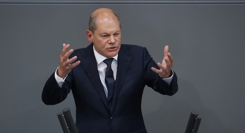 German Chancellor Olaf Scholz.