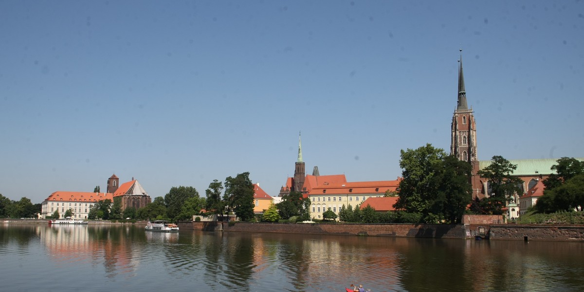 Kajaki na Odrze we Wrocławiu