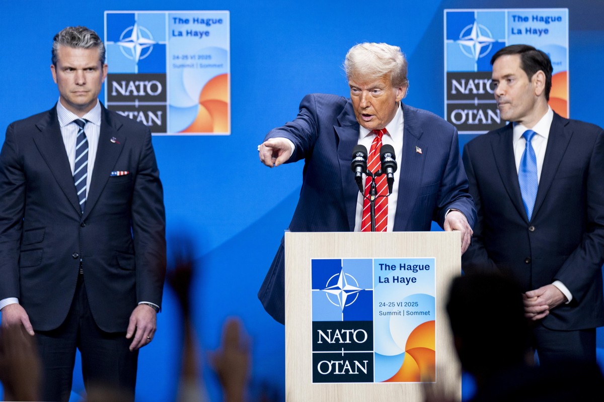 Donald Trump na szczycie NATO w Hadze