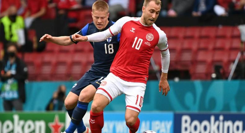 Christian Eriksen's last appearance was in the Euro group match against Finland in June when he suffered a cardiac arrest Creator: Jonathan NACKSTRAND