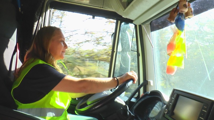 Živka za volanom svog teretnjaka