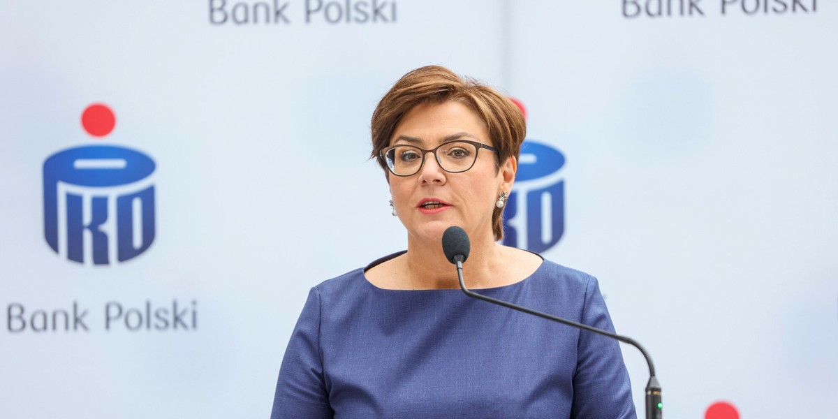 Iwona Duda, prezes PKO BP.