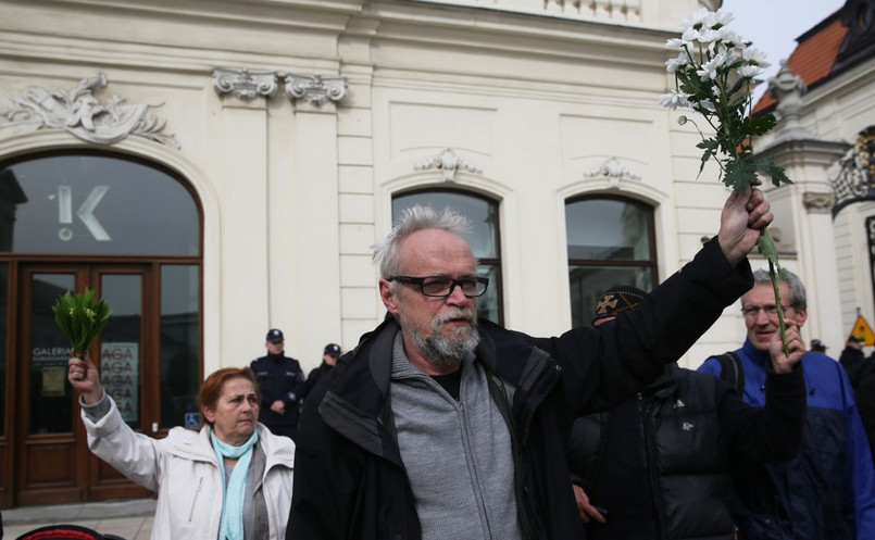 Lider ruchu Obywatele RP Paweł Kasprzak