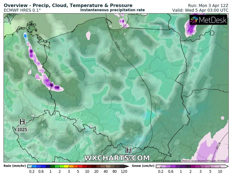 W nocy pogoda nie ulegnie większym zmianom