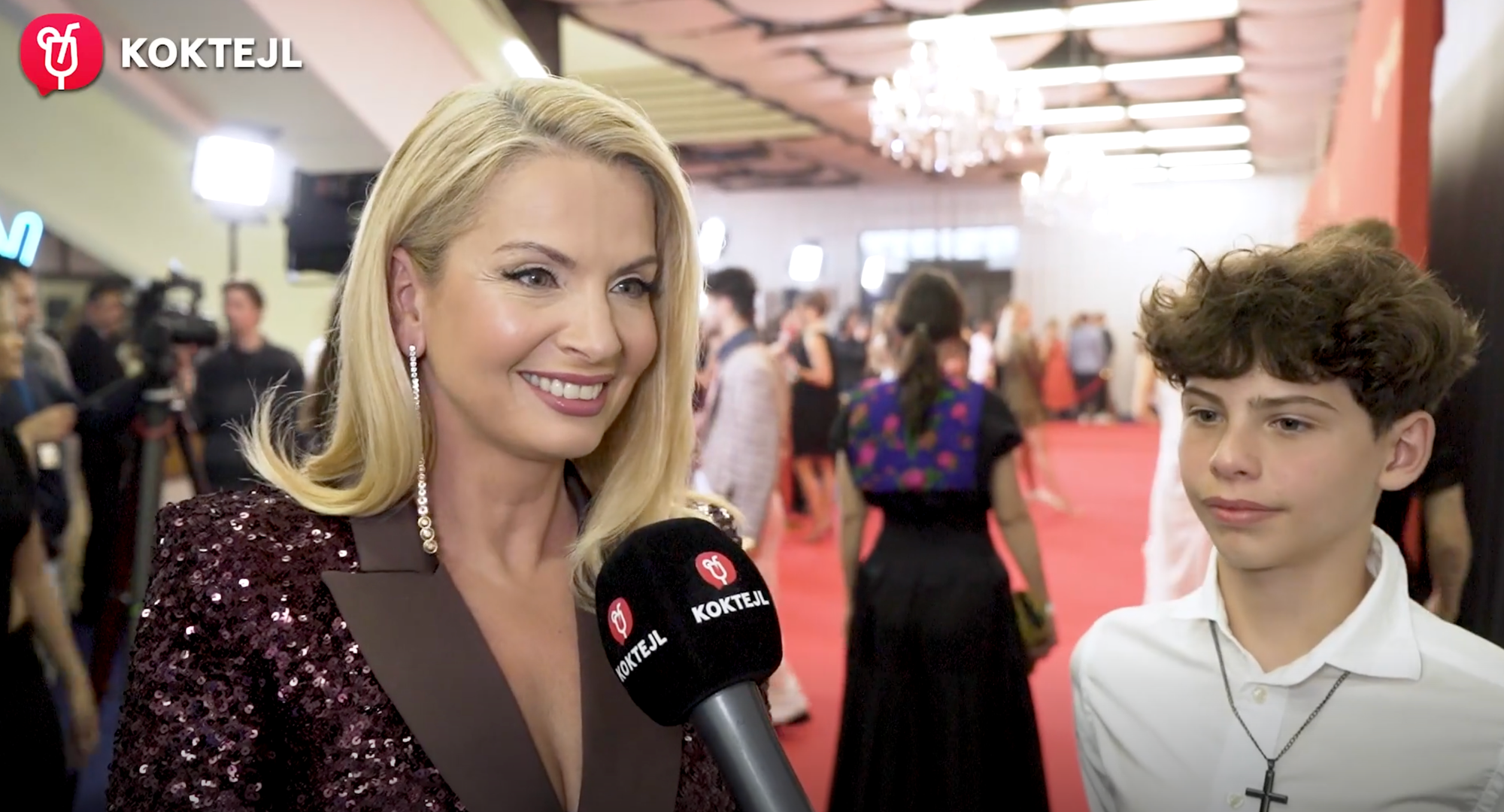 Moderátorka Marianna Ďurianová so synom.