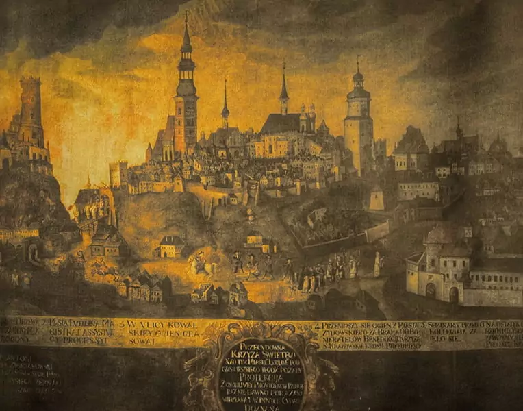 Obraz &quot;Pożar Lublina w 1719 roku&quot;