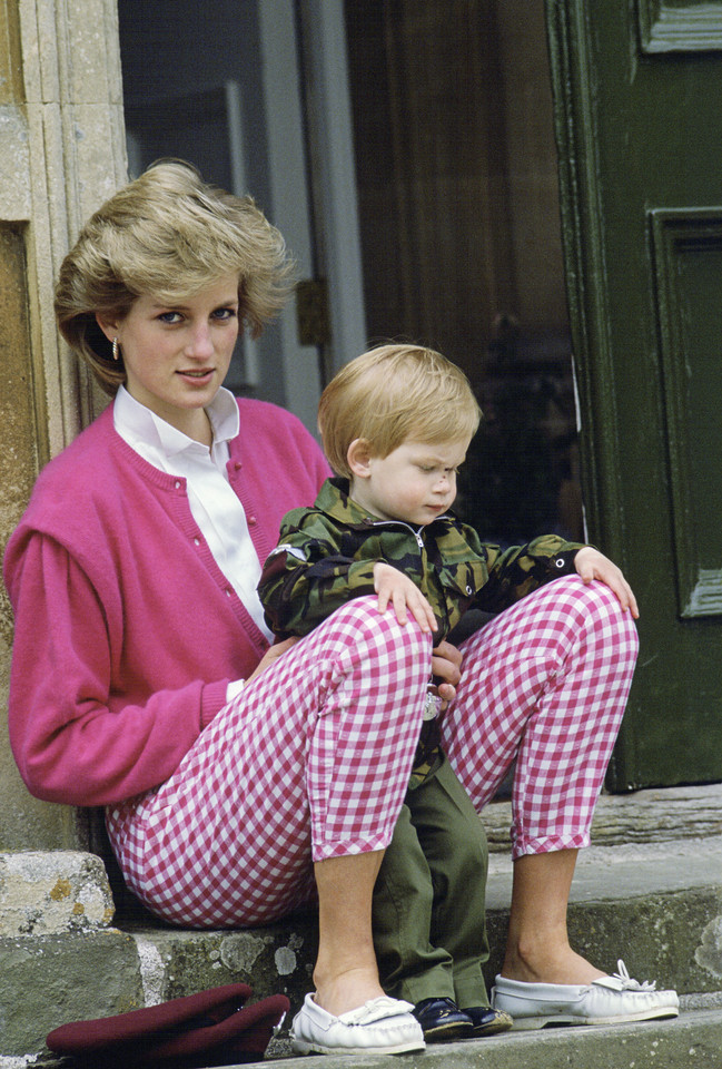 Księżna Diana i książę Harry, 1986 r.