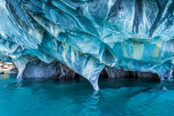 Marmurowe Jaskinie (Cuevas de Mármol) w Chile