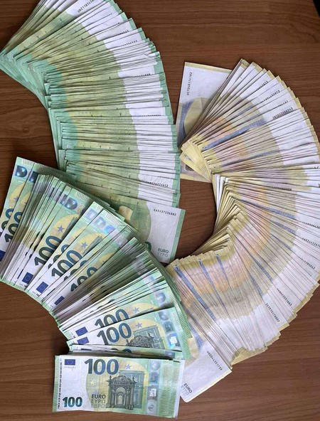 Novac koji je pronađen i zaplenjen 
