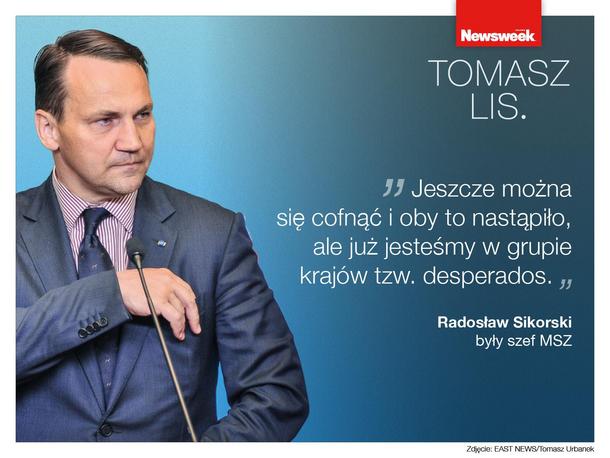 Radosław Sikorski w programie Tomasz Lis.