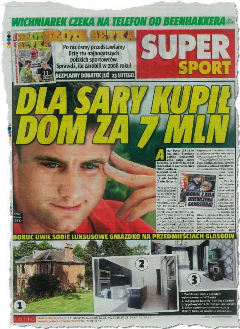 Boruc kupił kochance dom za 7 milionów