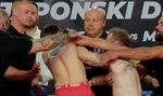 Znowu nie wytrzymali. Zawodnicy skoczyli sobie do gardeł podczas ceremonii ważenia PRIME SHOW MMA 5 [WIDEO]