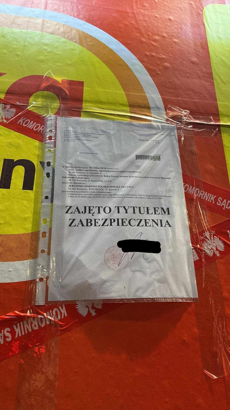 Zdjęcie z zajęcia billboardu Biedronki