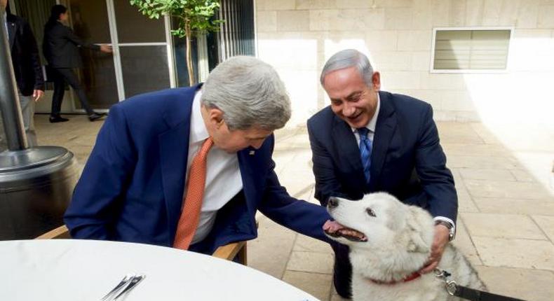 Israeli PM's dog bites political visitors